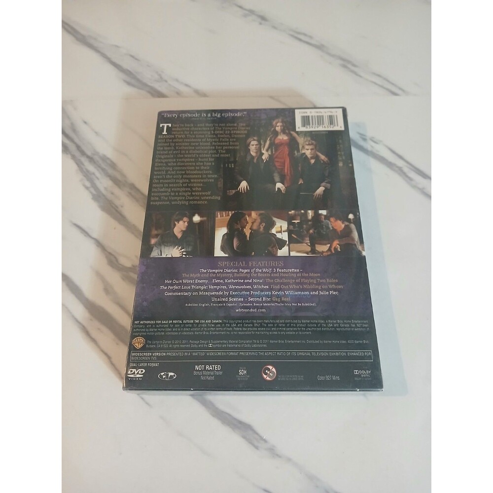 The Vampire Diaries: the Complete Second Season (DVD) BRAND NEW FACTORY SEALED - Picture 2 of 4